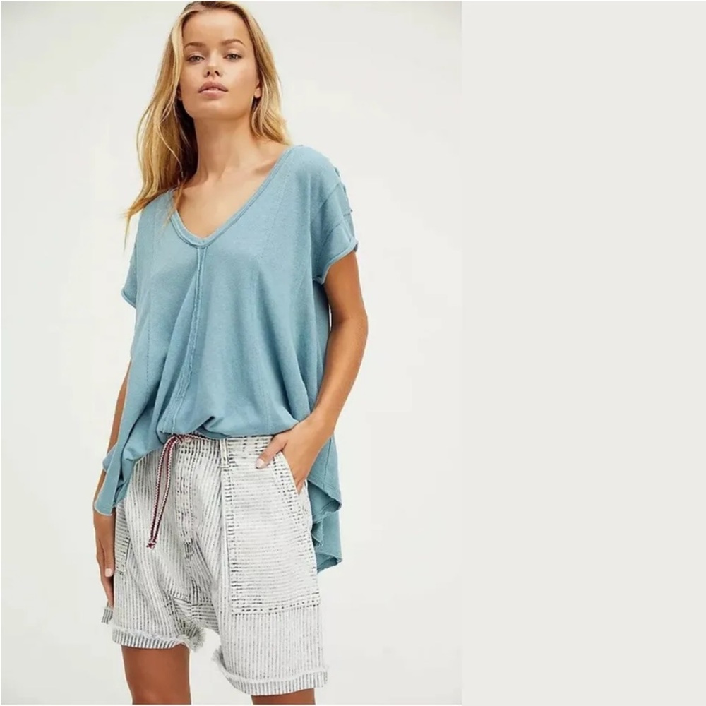 Free People We the Free Sammie Tee Top short sleeves Mult sizes Ocean Day NWT